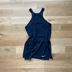 Nike Cutaway Tank S EUC Black Dri-Fit Side Vents High Neck